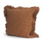 71551-CFD -Kambal 20x20 Mahogany Cotton Pillow Cover w/Down Filler