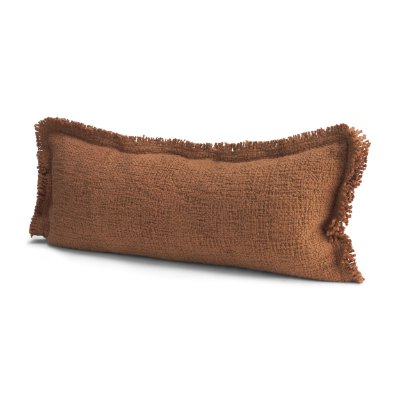 71554-CFD -Kambal 14x36 Mahogany Cotton Pillow Cover w/Down Filler