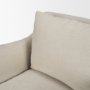 71779-AB - Ellington Slipcovered Slope Arm Swivel Accent Chair | 3 Seater | Cream Fabric