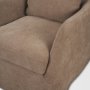 71780-AB - Ellington Slipcovered Slope Arm Swivel Accent Chair | 3 Seater | Stonewashed Latte Fabric