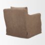 71780-AB - Ellington Slipcovered Slope Arm Swivel Accent Chair | 3 Seater | Stonewashed Latte Fabric