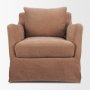 71781-AB - Ellington Slipcovered Slope Arm Accent Chair | 3 Seater | Sienna Fabric