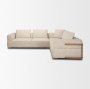 718232-I - Warner Frame 3 Piece Sofa Set w/S Corner Piece w/Back Cushions