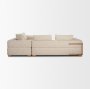 718232-I - Warner Frame 3 Piece Sofa Set w/S Corner Piece w/Back Cushions