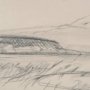 16300 - Landscape in Graphite No.2 by Mercana Studio Textured Framed Artwork Matted