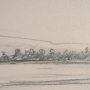 16300 - Landscape in Graphite No.2 by Mercana Studio Textured Framed Artwork Matted