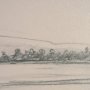 16301 - Landscape in Graphite No.3 by Mercana Studio Textured Framed Artwork Matted