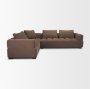 718202-H - Warner Channel 3 Piece Sofa Set w/S Corner Piece w/Back Cushions