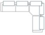 718212-E - Warner Quilt 3 Piece Sofa Set w/Corner Piece w/Back Cushions