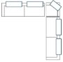 718212-J - Warner Quilt 3 Piece Sofa Set w/S Corner Piece w/Back Cushions