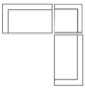 718221-G - Warner Stripe 3 Piece Sofa Set w/S Corner Piece