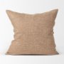 70330-CFD - Jacklyn Brown Linen Square Pillow Cover w/Down Filler