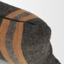 71428-CFD - Mercer 14x26 Lumbar Black w/ Orange Stripes Pillow Cover w/Down Filler