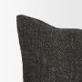 71432-CFD - Cooper 14x26 Lumbar Black w/ Cream Stripe Pillow Cover w/Down Filler