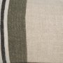 71434-CFD - Hunter 14x26 Lumbar Oatmeal w/ Green Stripe Pillow Cover w/Down Filler