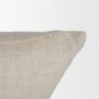 71435-CFD - Mason 22x22 Square Cream w/ Orange Stripe Pillow Cover w/Down Filler