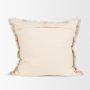 71442-CFD - Fraye 22x22 Square Oatmeal Multi-Tone Blend Pillow Cover w/Down Filler