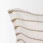 71446-CFD - Willow 13x21 Lumbar Cream w/ Camel Stripes Decorative Pillow Cover