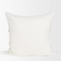 71458-CFD - Maryn 22x22 Square Cream w/ Brown Stripes Decorative Pillow Cover