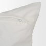 71463-CFD - Levon 22x22 Plush Cream w/ Orange Dashed Stripes Decorative Pillow Cover