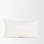 71465-CFD - Levon 14x26 Lumbar Plush Cream w/ Orange Dashed Stripes Decorative Pillow Cover