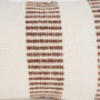 71465-CFD - Levon 14x26 Lumbar Plush Cream w/ Orange Dashed Stripes Decorative Pillow Cover