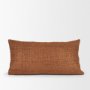 71467-CFD - Lowen 14x26 Lumbar Copper Rust Woven Pillow Cover w/Down Filler