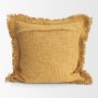71531-CFD - Kambal 20x20 Mustard Cotton Pillow Cover w/Down Filler
