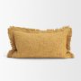 71532-CFD - Kambal 14x26 Mustard Cotton Pillow Cover w/Down Filler