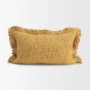 71533-CFD - Kambal 13x21 Mustard Cotton Pillow Cover w/Down Filler