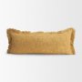 71534-CFD - Kambal 14x36 Mustard Cotton Pillow Cover w/Down Filler