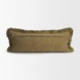 71538-CFD - Kambal 14x36 Dark Olive Cotton Pillow Cover w/Down Filler