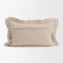 71541-CFD - Kambal 13x21 Light Beige Cotton Pillow Cover w/Down Filler