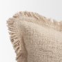 71541-CFD - Kambal 13x21 Light Beige Cotton Pillow Cover w/Down Filler