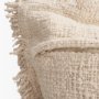 71541-CFD - Kambal 13x21 Light Beige Cotton Pillow Cover w/Down Filler