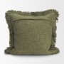 71543-CFD - Kambal 20x20 Evergreen Cotton Pillow Cover w/Down Filler