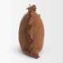 71551-CFD - Kambal 20x20 Mahogany Cotton Pillow Cover w/Down Filler