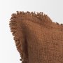 71551-CFD - Kambal 20x20 Mahogany Cotton Pillow Cover w/Down Filler