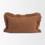 71553-CFD - Kambal 13x21 Mahogany Cotton Pillow Cover w/Down Filler