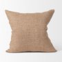 70330-CFNA - Jacklyn Brown Linen Square Pillow Cover w/Non-Allergen Filler