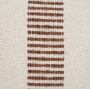 71463-CFNA - Levon 22x22 Plush Cream w/ Orange Dashed Stripes Pillow Cover w/Non-Allergen Filler