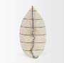 71447-CFNA - Lyle 20x20 Square Oatmeal w/ Black Stripes Pillow Cover w/Non-Allergen Filler