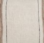71440-CFNA - Maeve 20x20 Square Natural Linen w/ Orange Stripes Pillow Cover w/Non-Allergen Filler