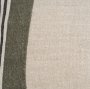 71433-CFNA - Hunter 20x20 Square Oatmeal w/ Green Stripe Pillow Cover w/Non-Allergen Filler