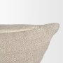 71433-CFNA - Hunter 20x20 Square Oatmeal w/ Green Stripe Pillow Cover w/Non-Allergen Filler