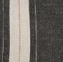 71431-CFNA - Cooper 20x20 Square Black w/ Cream Stripe Decorative Pillow Cover