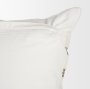 71458-CFNA - Maryn 22x22 Square Cream w/ Brown Stripes Pillow Cover w/Non-Allergen Filler