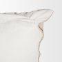 71461-CFNA - Merrick 22x22 Square Natural Beige w/ Orange Stripes Pillow Cover w/Non-Allergen Filler