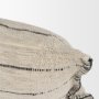 71449-CFNA - Lyle 13x21 Square Oatmeal w/ Black Stripes Pillow Cover w/Non-Allergen Filler