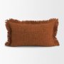 71557-CFNA - Kambal 13x21 Copper Rust Cotton Pillow Cover w/Non-Allergen Filler